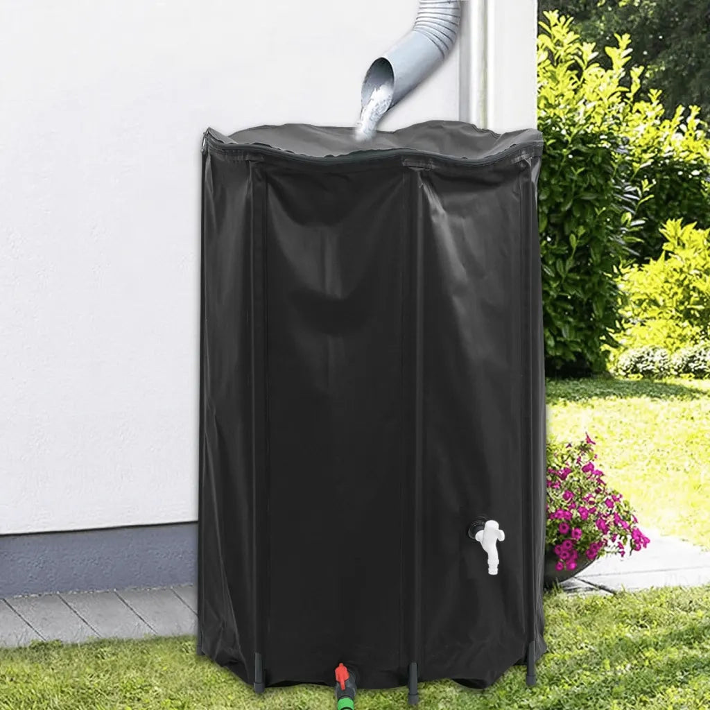 Serbatoio Acqua con Rubinetto Pieghevole 1000 L in PVC CFW2239467