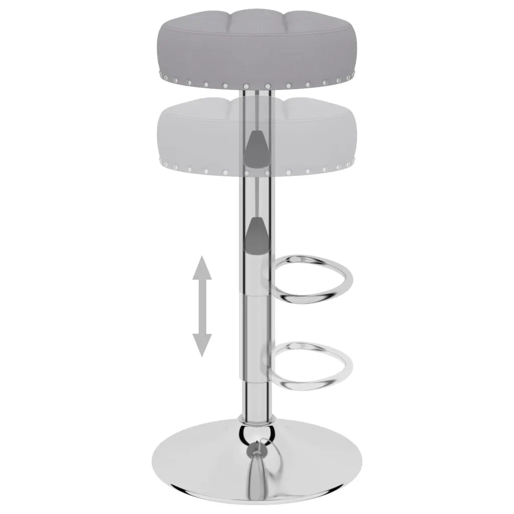 Sgabelli da Bar 2 pz Grigi in Tessuto cod mxl 57318