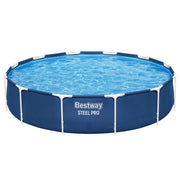 Trade Shop - Piscina Fuori Terra Steel Pro Senza Pompa ø 366 X 76 Cm Rotonda Giardino Estate 56706 -