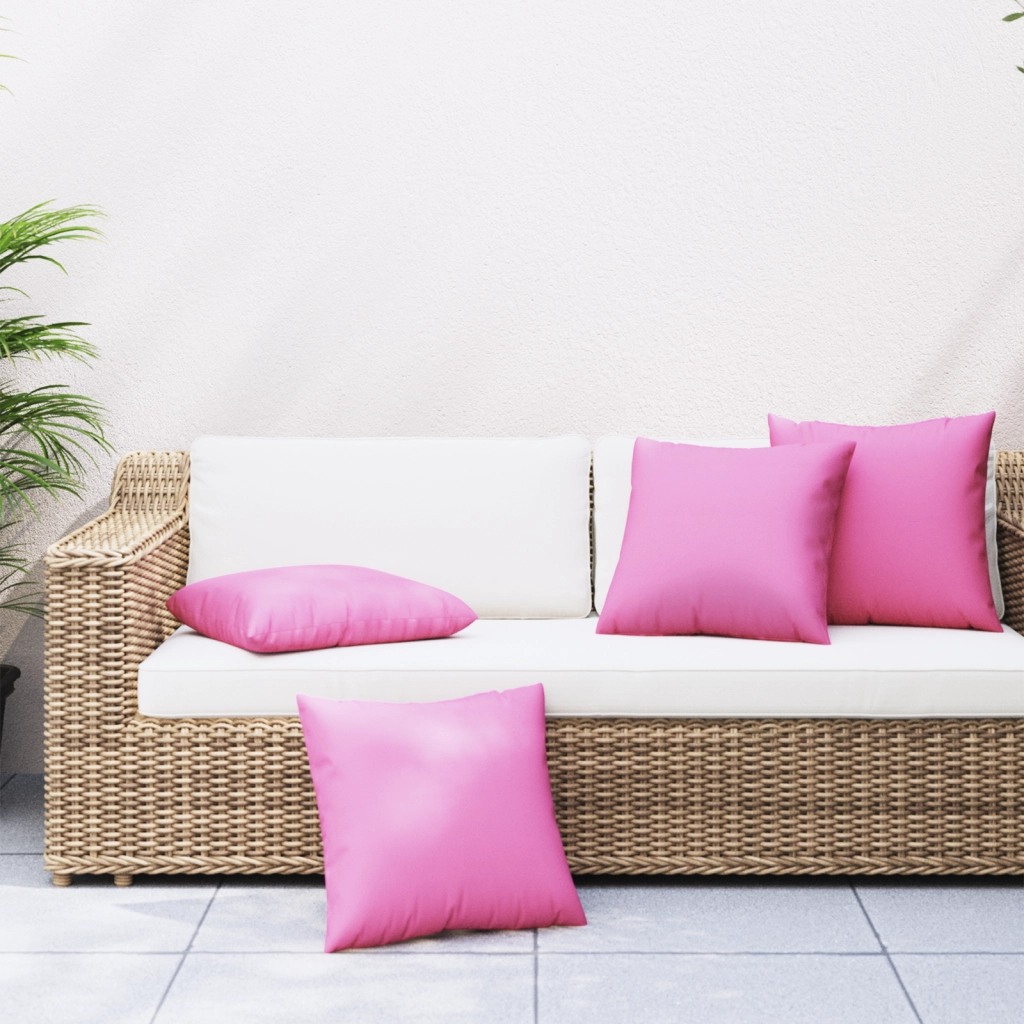 Fodere per cuscini 4 pz Rosa 60x60 cm Tessuto