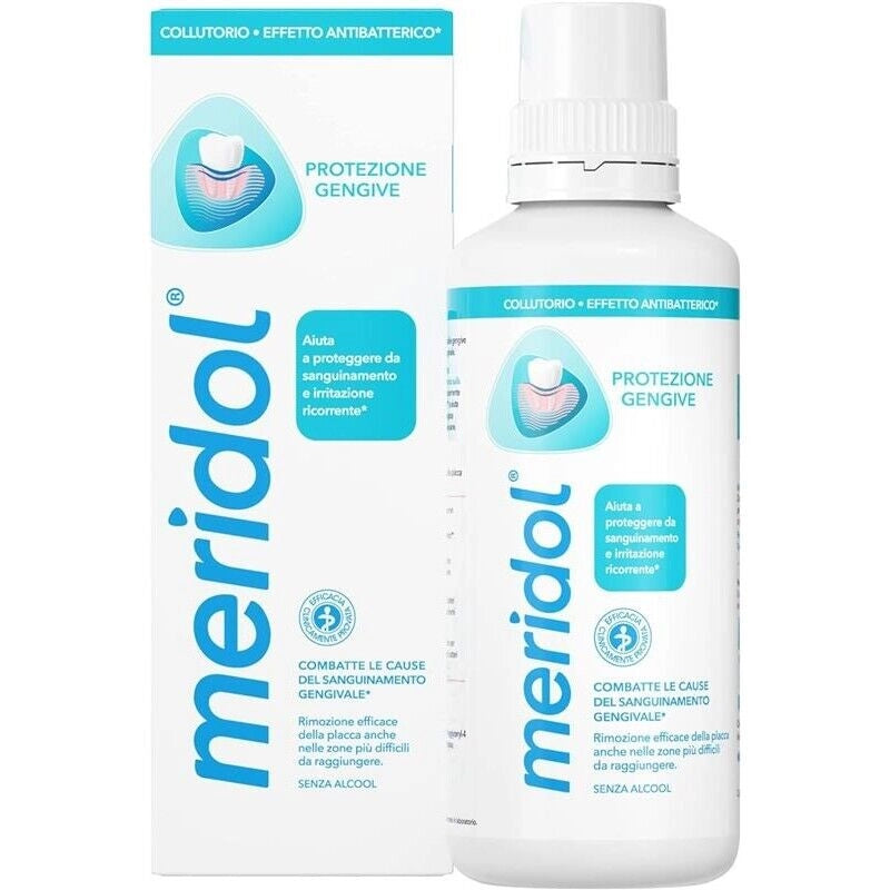 SET 2 MERIDOL COLLUTORIO PROTEZIONE GENGIVE DA 400ML COMBATTE IL SANGUINAMENTO