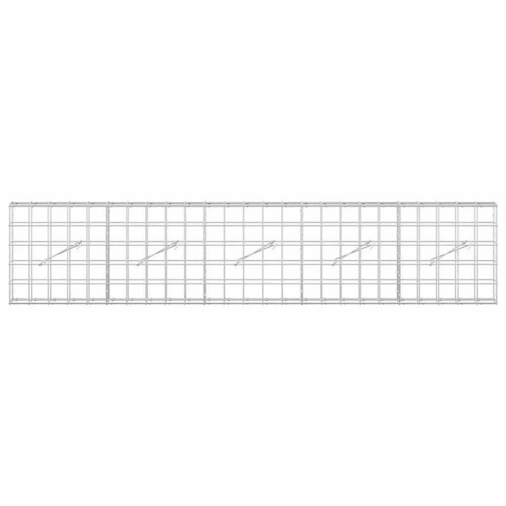 Gabione con Filo da 5 mm e Rete da 10x10 cm 250x10x50 cm 3464903