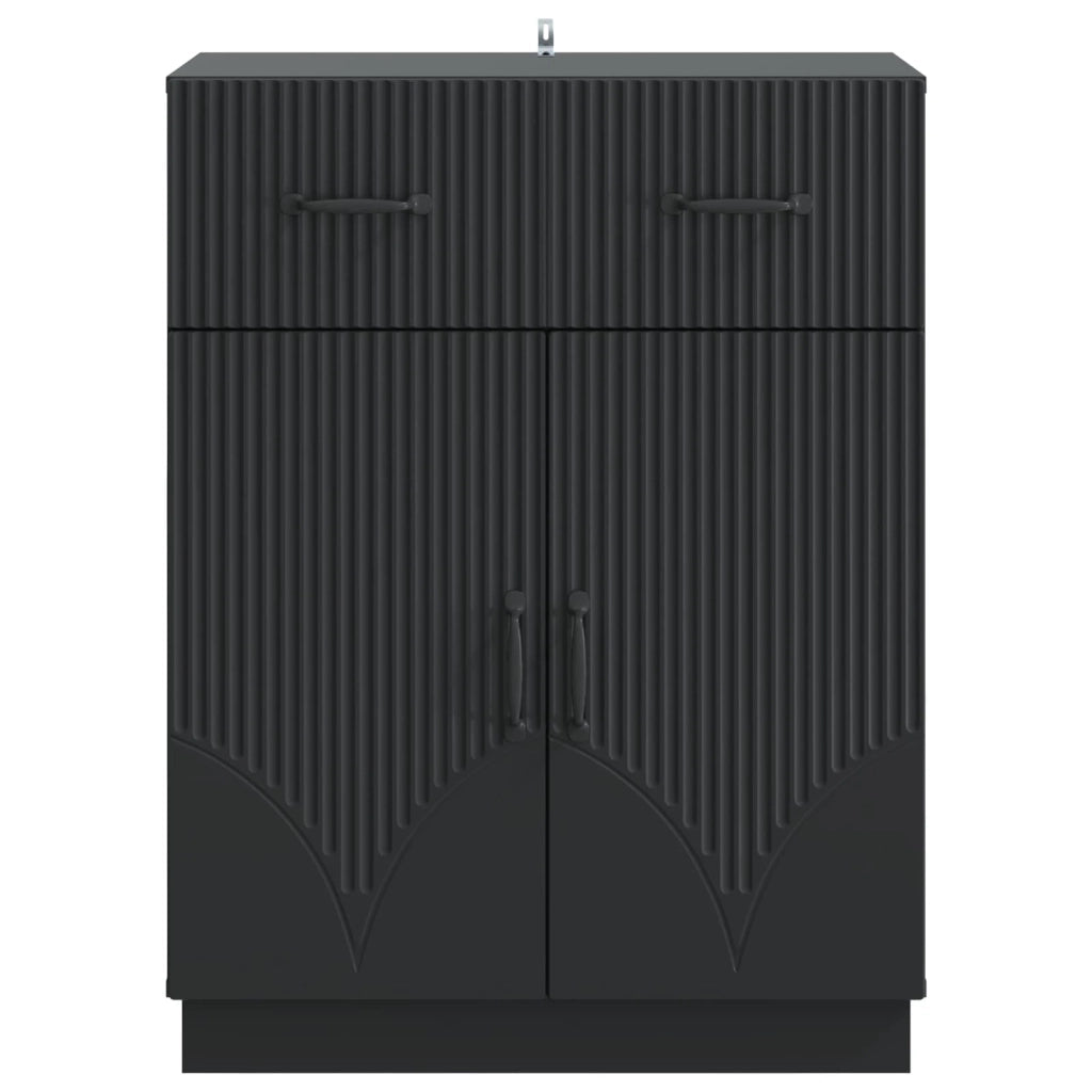 Credenza Nero 66 x 34,5 x 87 cm Legno ingegnerizzato 895326