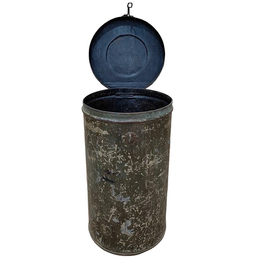 Baule in metallo artigianale 29x29x41h cm