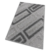 Tappeto Bagno 50x110 Cm Moderno Morbido Soffice Assorbente Asciugapassi Antiscivolo Lavabile Grigio