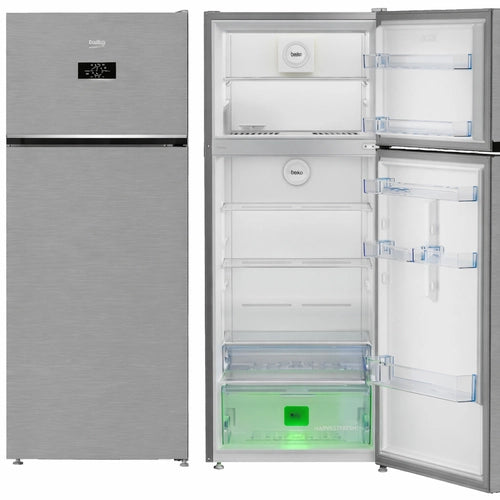 Beko RDNG455E40XBN frigorifero con congelatore Libera installazione 406 L Argento