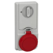 PRESA DA INCASSO INTERBLOCCATA CON FUSIBILE UNIKA IP65 16A 380V 3P+N+T