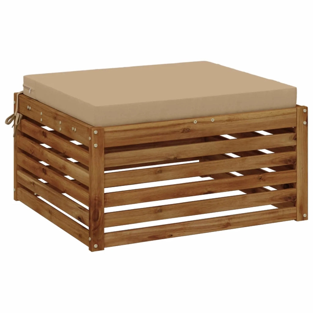 Cuscino per Sedia in Unico Pezzo SOEST 100% Poliestere Sabbia 945057