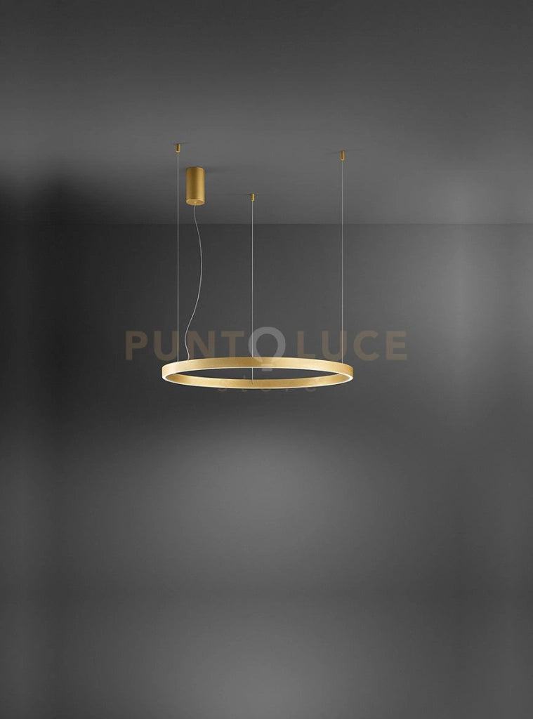 Sospensione in metallo e alluminio  Oro Etere LED 72W 3000K CRI?80 220-240V 50/60Hz 5040Lm Biemissione