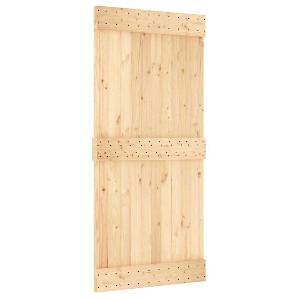 Porta scorrevole Naturale e Bianco 95 x 210 cm 3445030