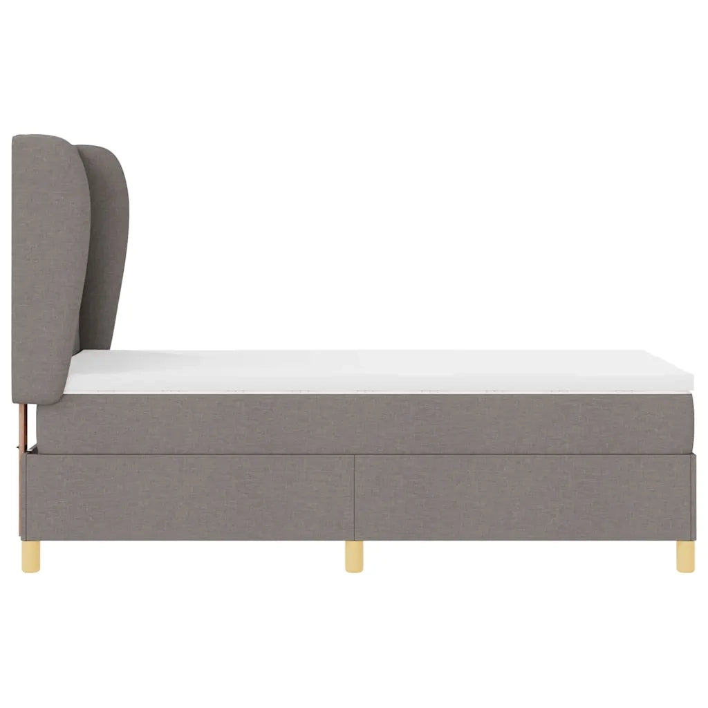 Letto con molle e materasso Grigio Scuro 90x190 cm Tessuto 3340792