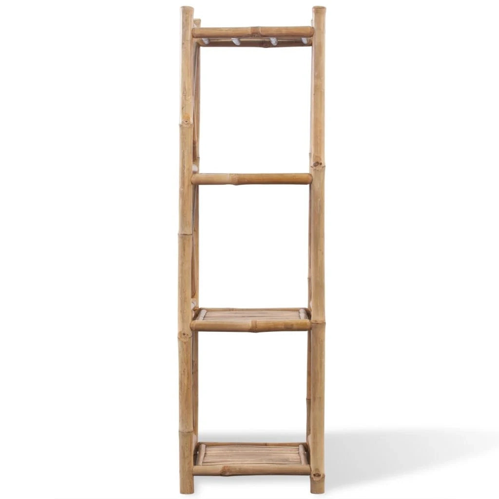 Mobiletto/scaffale di design in bambù beige a 4 ripiani 2702011/2