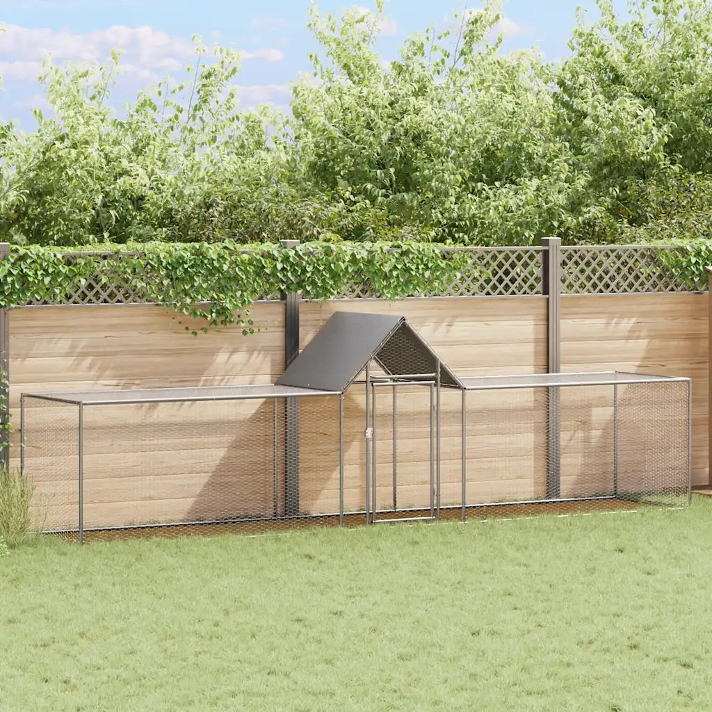 Pollaio 5x1x1,5 m in Acciaio Zincato CFW4658419