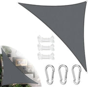 Tessuto in Zonnedoek Acquapligato 3x3x3m - Protezione UV - Ademendente - Antracite - Tela a Treccia per Giardino e Terrazza