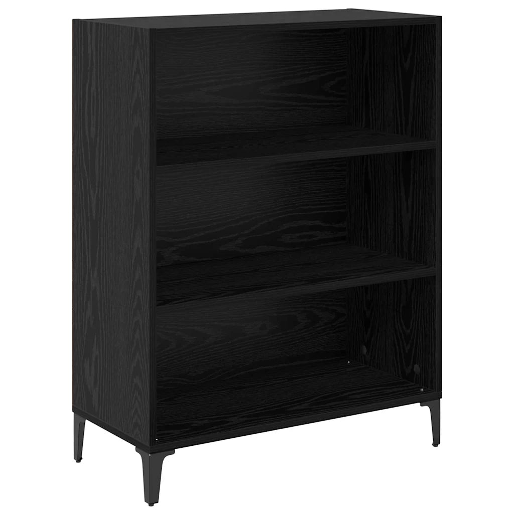 Credenza Rovere Nero 69,5 x 34 x 180 cm Legno multistrato 3416188