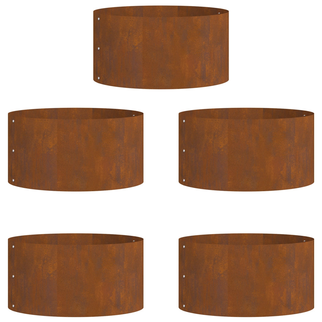 Fioriera in Acciaio Corten Acciaio corten Grande Durevole