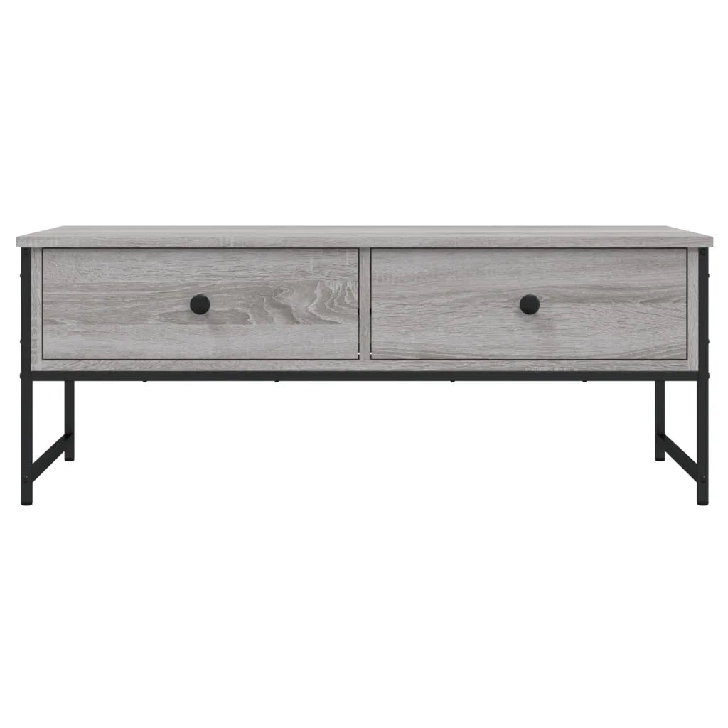 Tavolino Salotto Grigio Sonoma 101x49x39,5 cm Legno Multistrato
