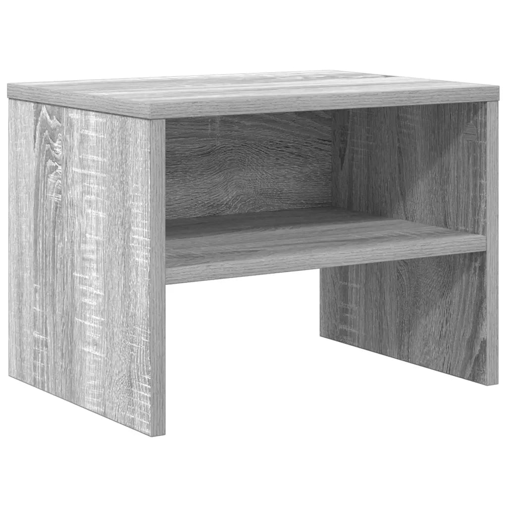 Comodino Grigio Sonoma 40x30x30 cm in Legno Multistratocod mxl 81299