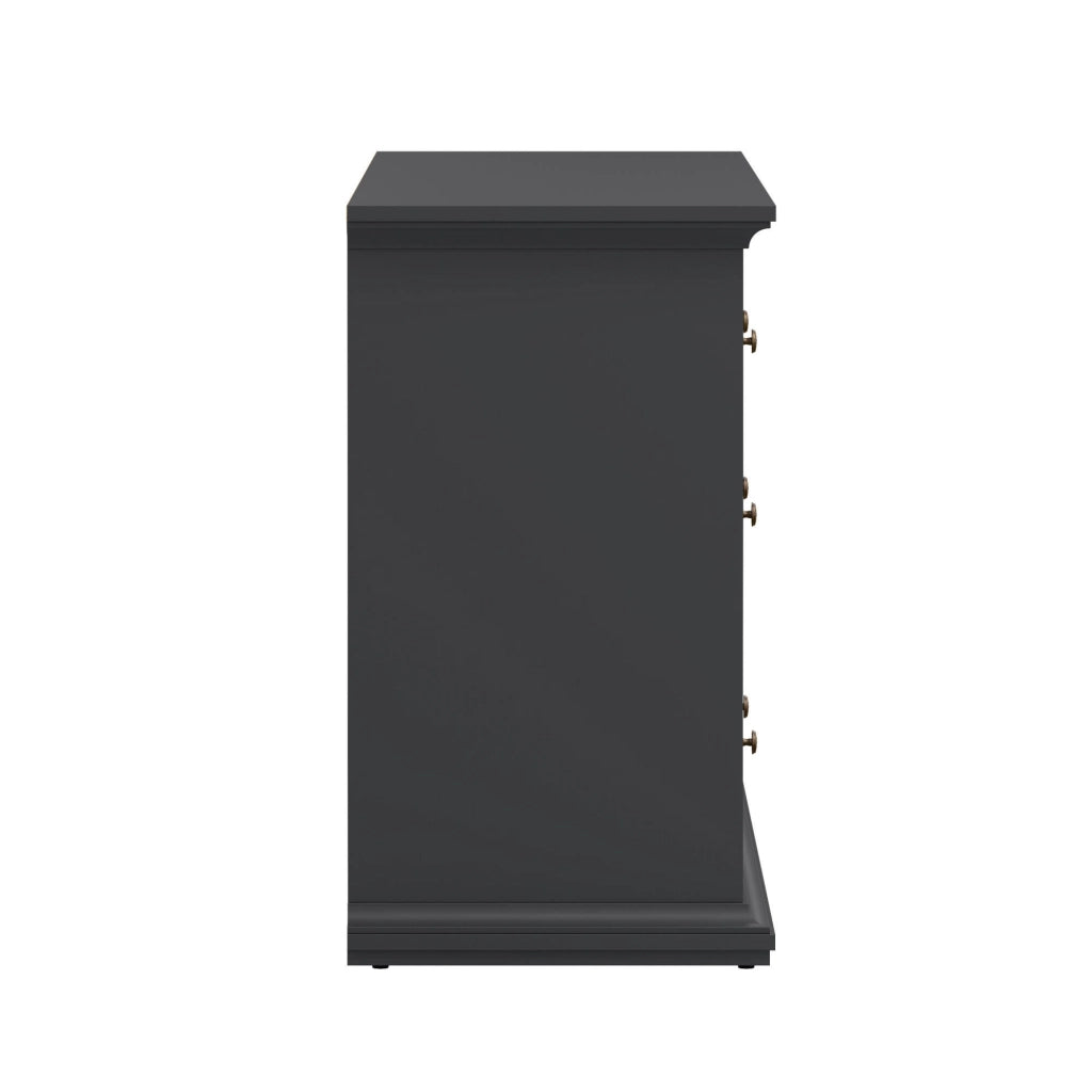 Cassettiera Asiagela, Settimino multiuso, Comò camera da letto, Mobile con cassetti, 183x49 h87 cm, Grigio