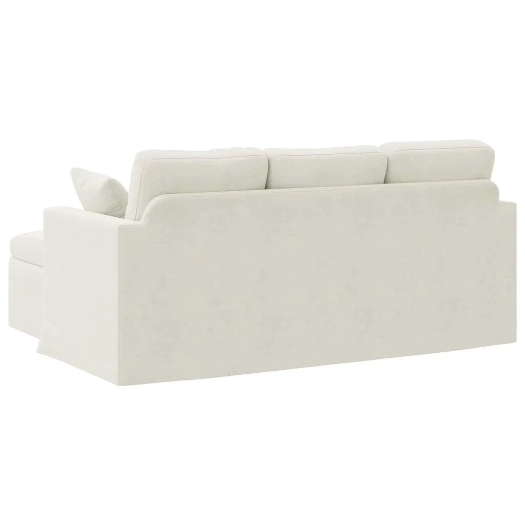 Divano Crema 178 x 134 x 80 cm Velluto 42024456