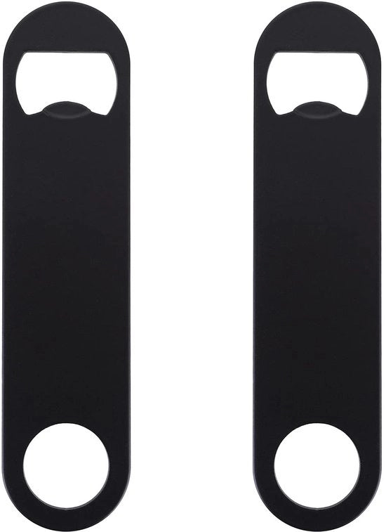 Kit per aprire bottiglie - 2 pezzi - Apripittura piatta - Acciaio inossidabile - Apripittura - Duraturo - 12,5 x 3 cm