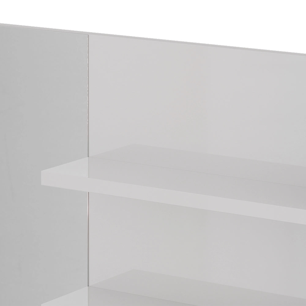 Vicco Specchio bagno Bianco lucido 89.8 x 65 cm con scomparti aperti