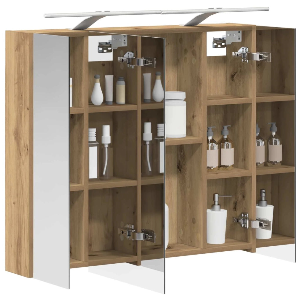 Mobiletto per specchio da bagno con porta Rovere Artigianale 889118
