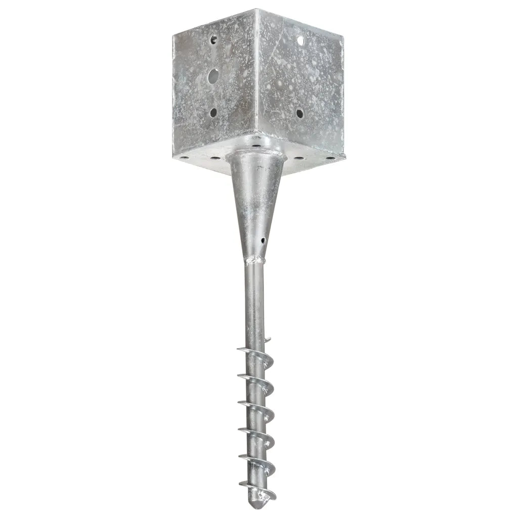 Picchetti di Terra 6 pz Argento 14x14x58 cm in Acciaio Zincato CFW1465044