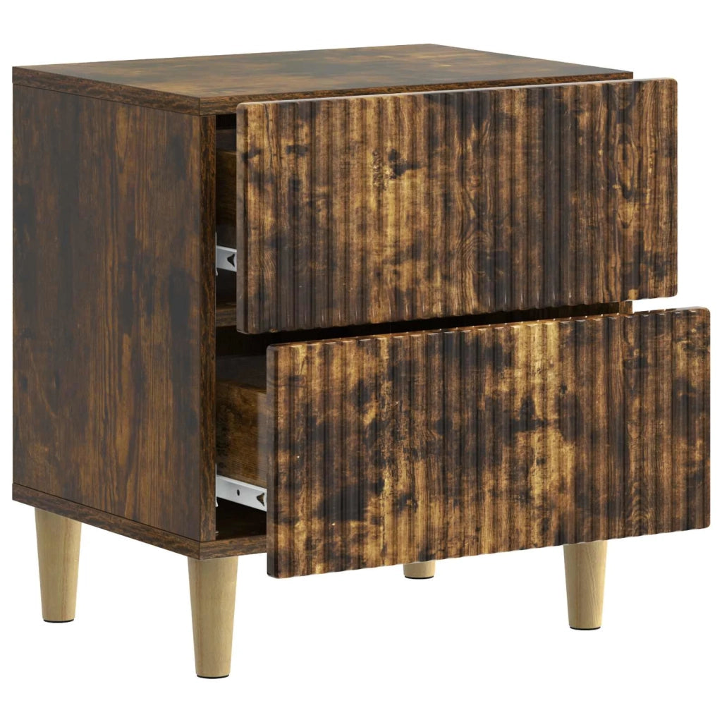 Armadio da Notte Rovere Fumo 43 x 34,5 x 48 cm 894535