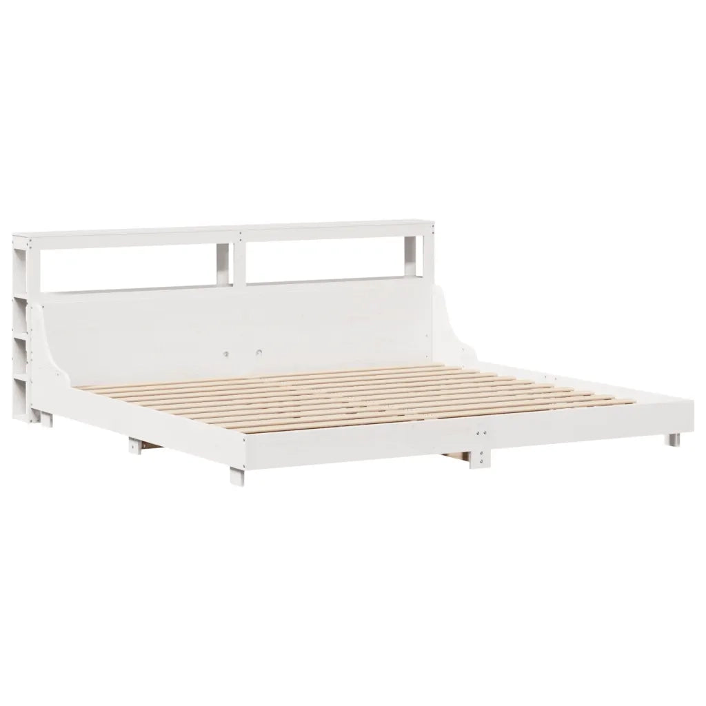 Letto senza Materasso Bianco 180x200 cm Legno Massello di Pino 3306412