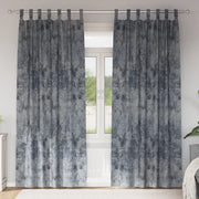 Tende in Velluto 2 pezzi con anelli Grigio Argento 245x140 cm