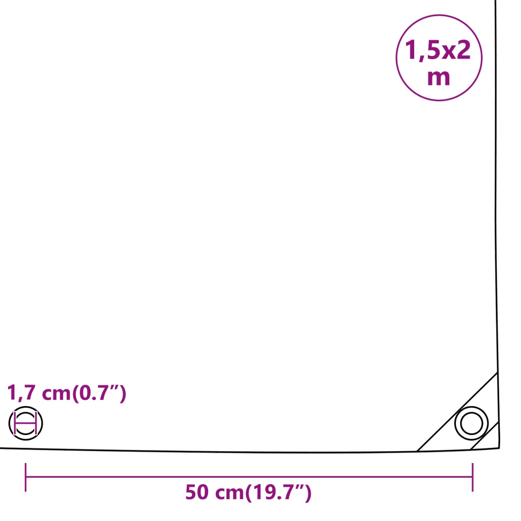 Telone Grigio 1,5x2 m 650 g/mÂ²