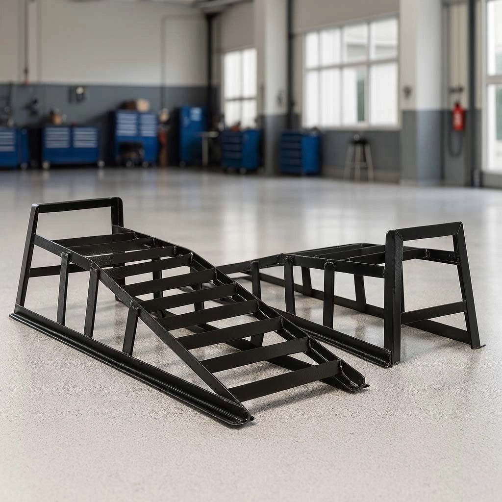 Set 2 rampe di carico per veicoli fino a 2 t, acciaio