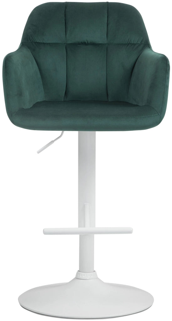 Barhocker Natoma Samt weiЯ