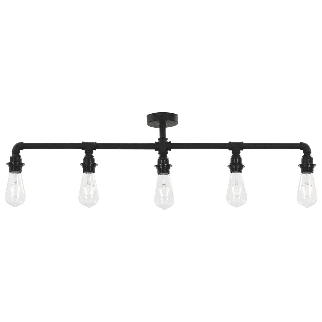 Lampadario Nero per 5 Lampadine E27 cod mxl 65110