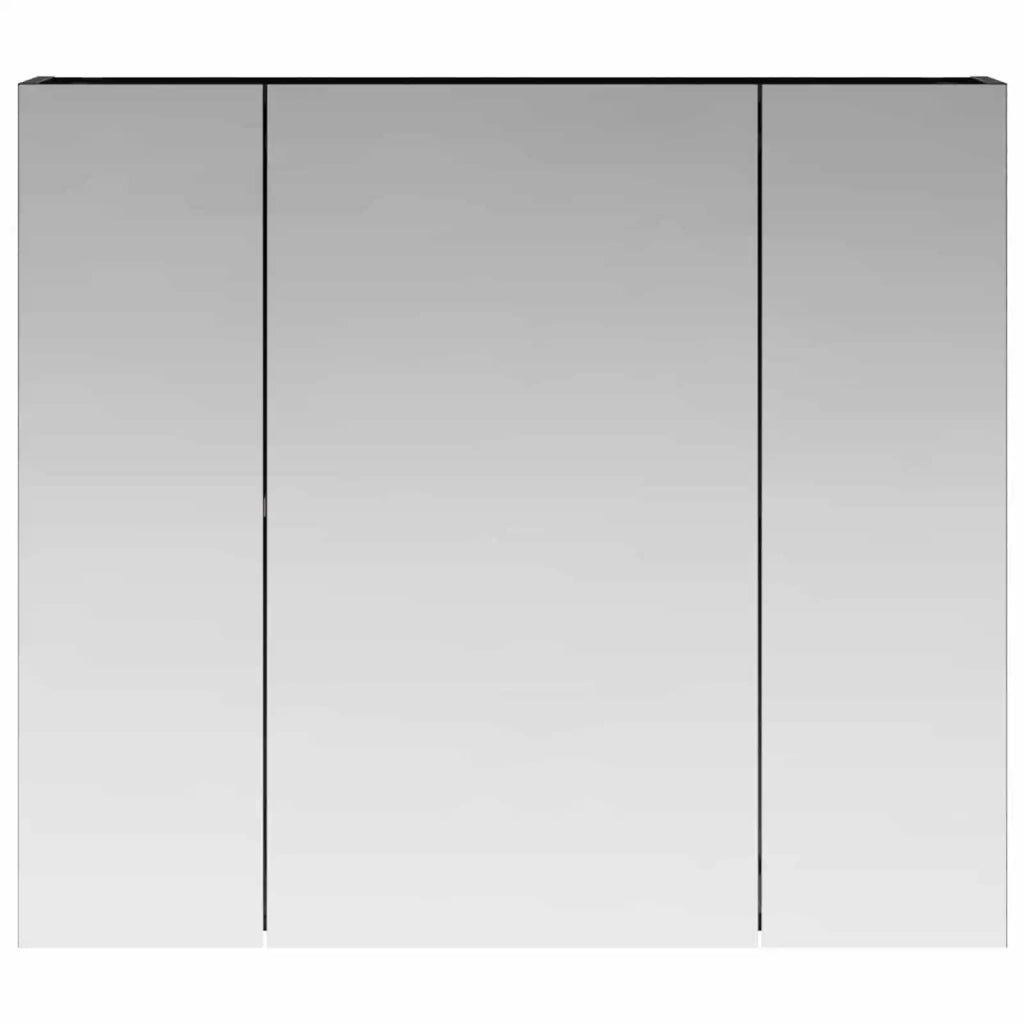 Mobiletto per specchio da bagno Rovere Nero 80 x 14.5 x 70 cm 889104
