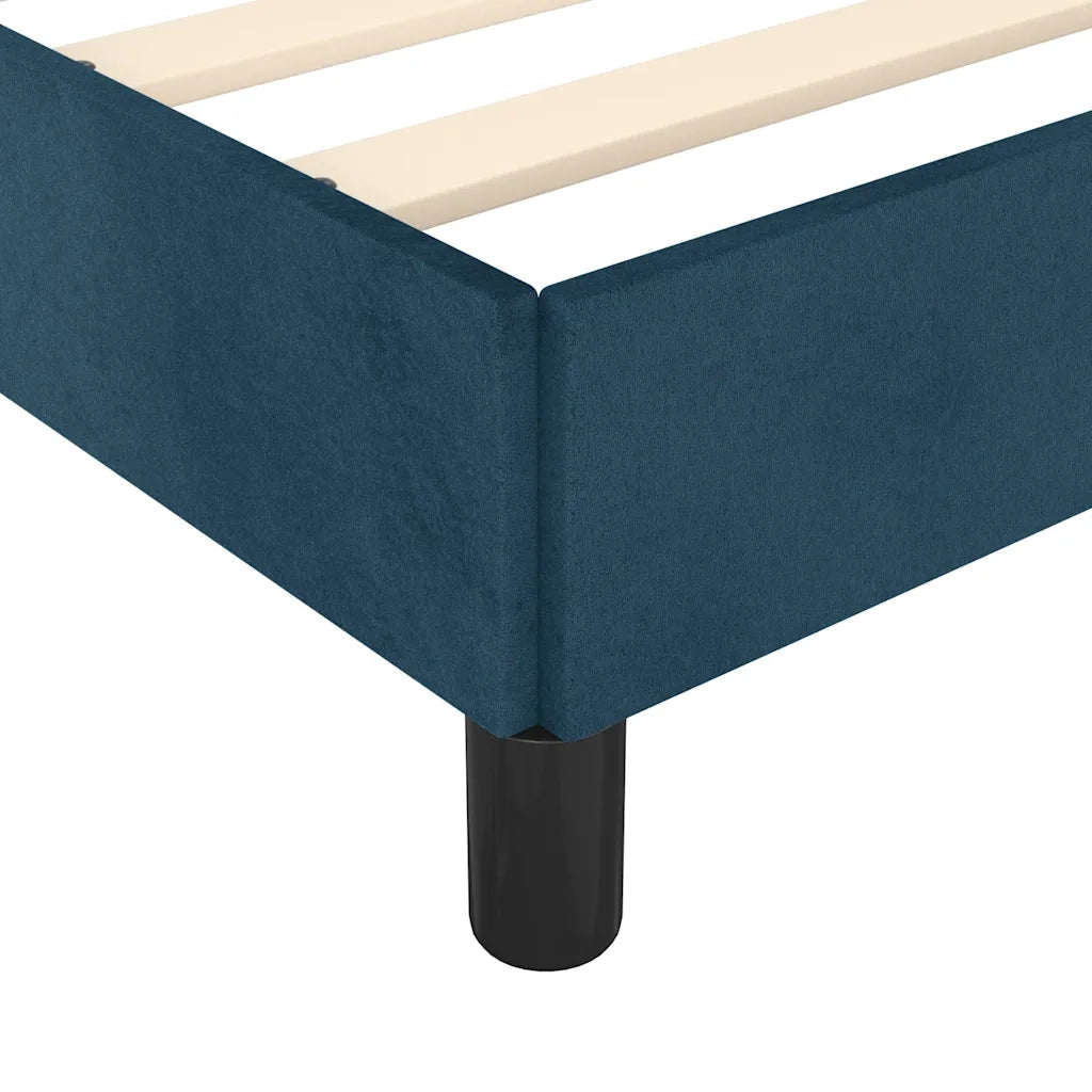 Giroletto senza Materasso Blu Scuro 100x200 cm in Velluto 3125743
