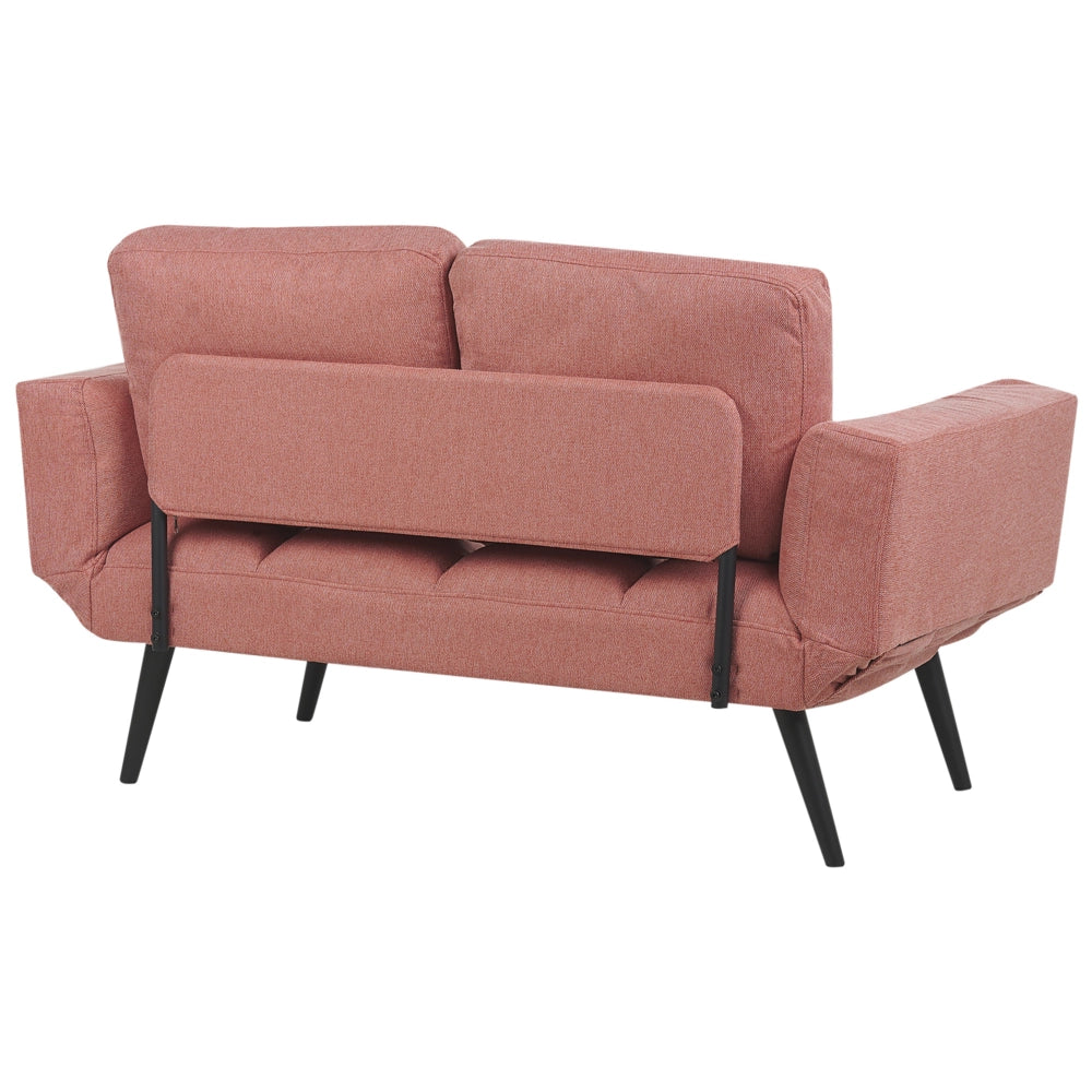 Divano letto moderno e minimalista, poltrona con braccioli regolabili tessuto rosa stile Minimalista soggiorno