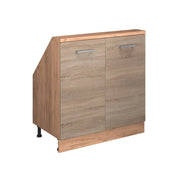 Mobile cucina sottotetto R-Line Sonoma/Rovere dorato 80 cm con 2 porte Vicco