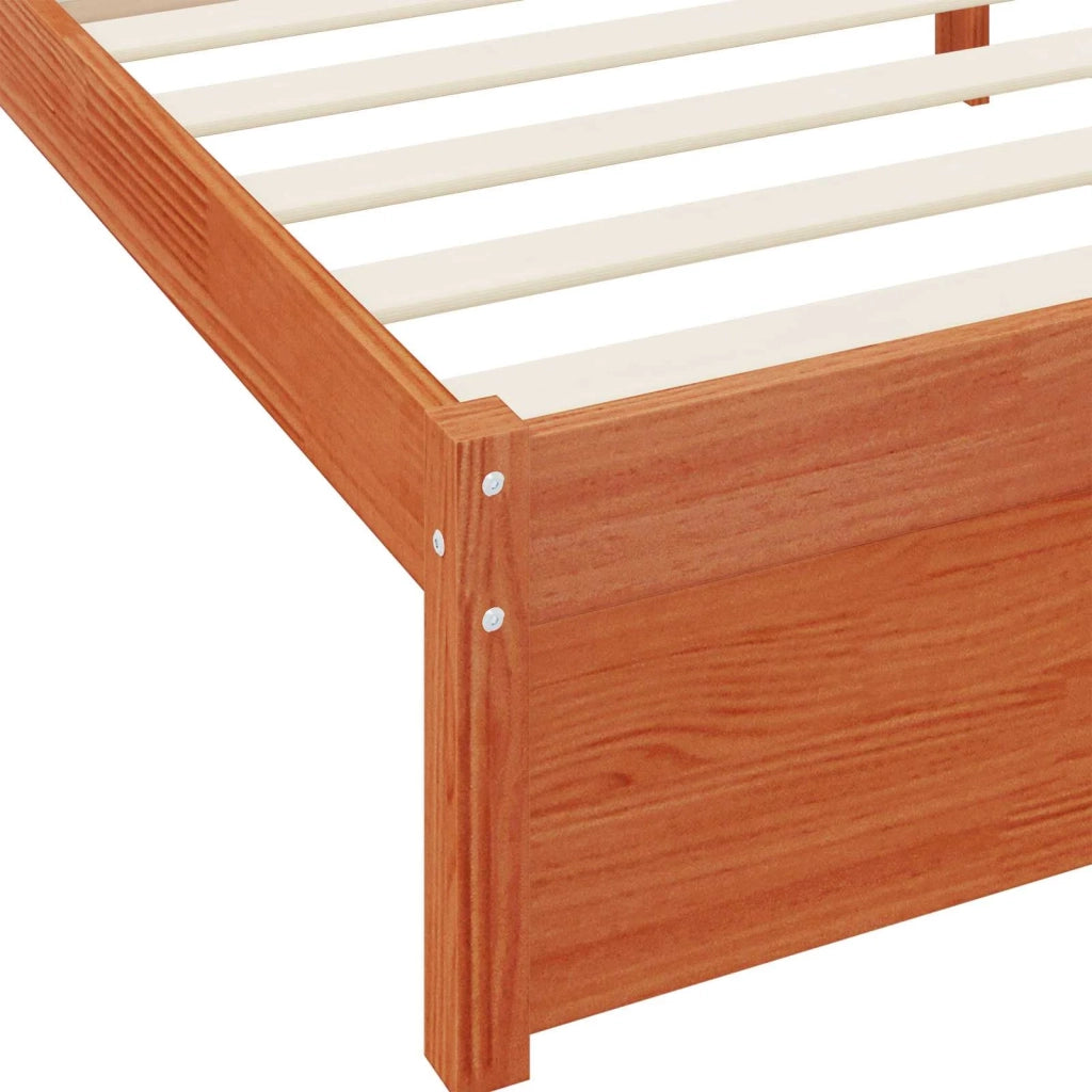 Letto Libreria con testiera Legno di Pino Massello 3423792