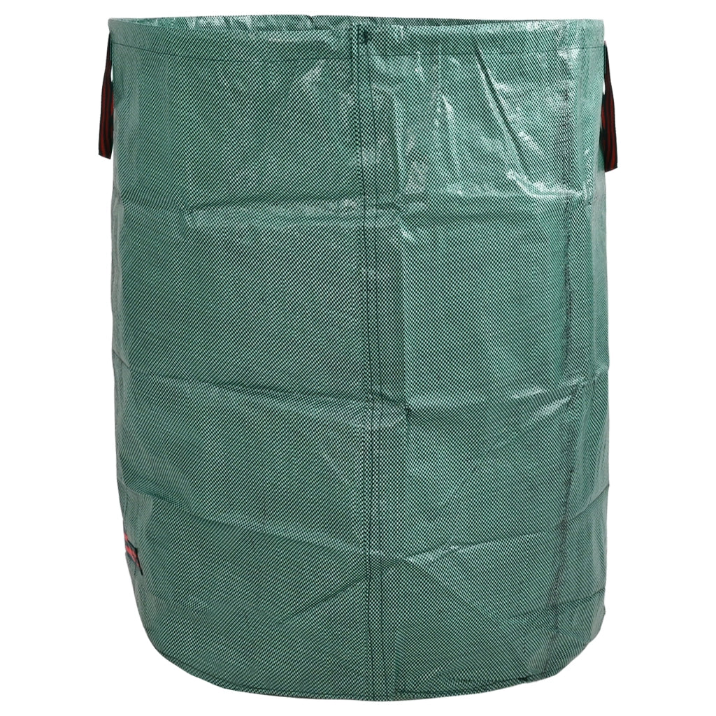 Sacchi per Rifiuti da Giardino con Manici 4 pcs Pieghevoli Rotondi Verdi 300 L