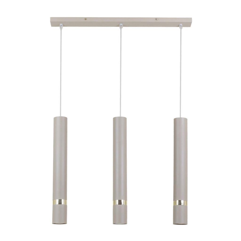 Lampada sospensione barra JOKER cashmere oro 3xGU10 Milagro
