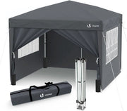 Tenda di Festa Deluxe - 3x3m - ripiegabile - impermeabile - con pareti laterali