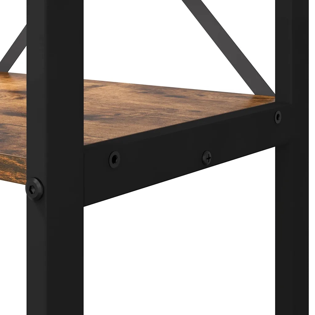 Libreria 40 x 30 x 119 cm Legno ingegnerizzato Rovere fumé 868361