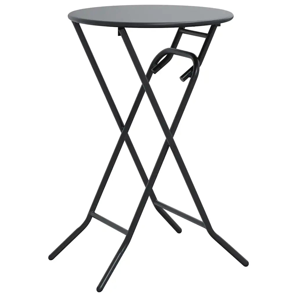 Tavolo da Giardino Antracite 50 x 50 x 72 cm Metallo 42010320