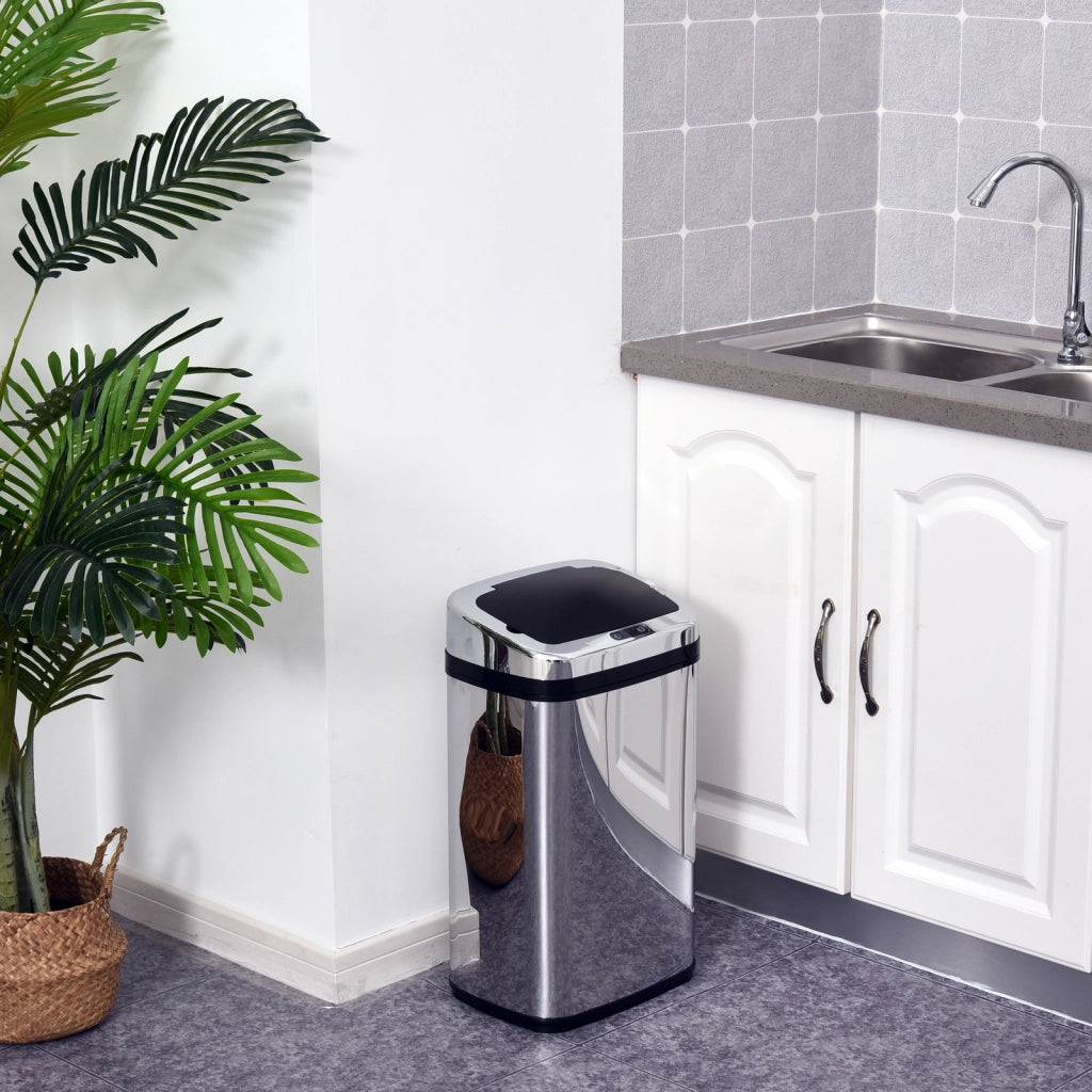 PATTUMIERA Automatica con Sensore IR 30 L 54x37x29 cm Acciaio Inox Argento