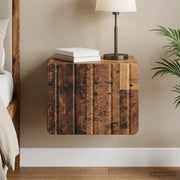 Mobiletto da notte a muro Legno antico 33 x 34,5 x 24 cm 898271