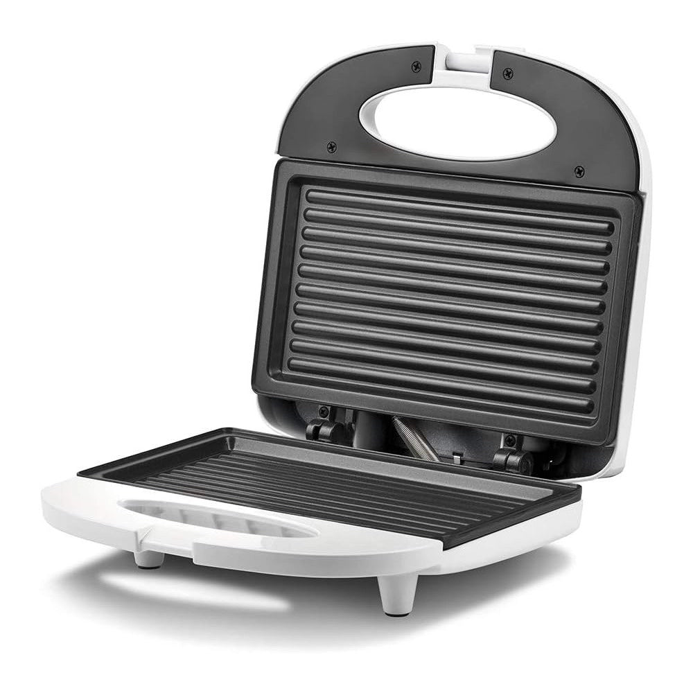 Trade Shop - Piastra Elettrica Tostiera Per Toast 750 Watt Con Piastre Grill Antiaderenti -