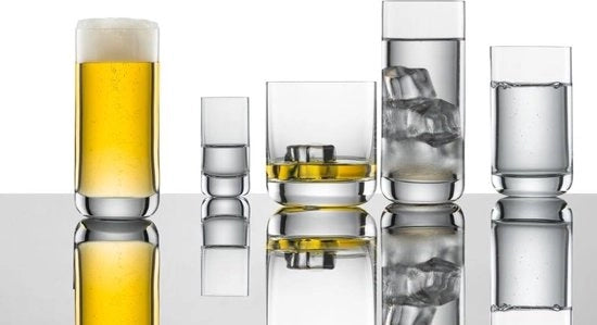Set di 6 tumbler rettangolari per whisky - bicchieri in Tritan-kristallo resistenti al lavastoviglie - prodotto in Germania - articolo 123664.
