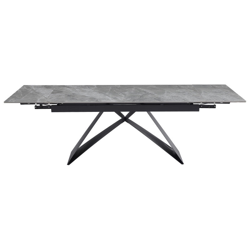 Tavolo Allungabile Darren (40+160+40)*90*77 Grigio Chiaro